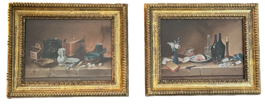 A pair of Still Lives, signed Lelong, early 19th Century