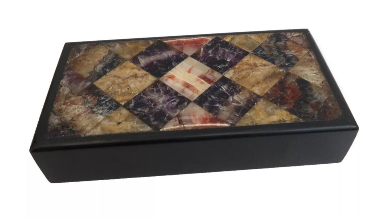 A Blue John Paperweight, late 19th century