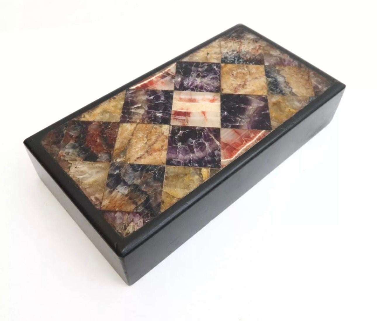 A Blue John Paperweight, late 19th century