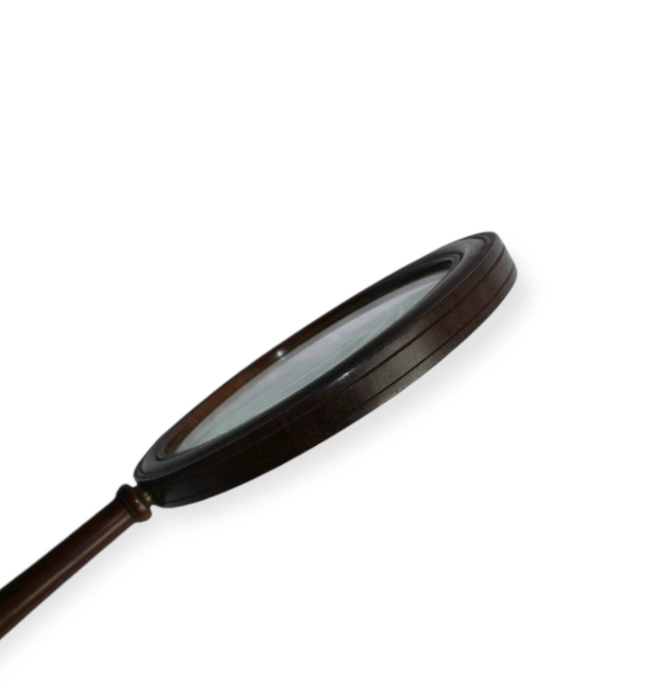 A Large Victorian Mahogany Gallery or Magnifying Glass, 19th Century