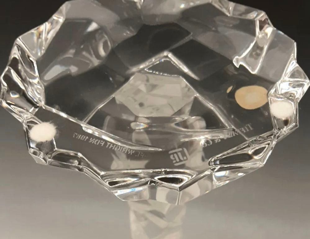 Pair of Tiffany Faux Rock Crystal Candlesticks by Van Day Truex, 20th Century