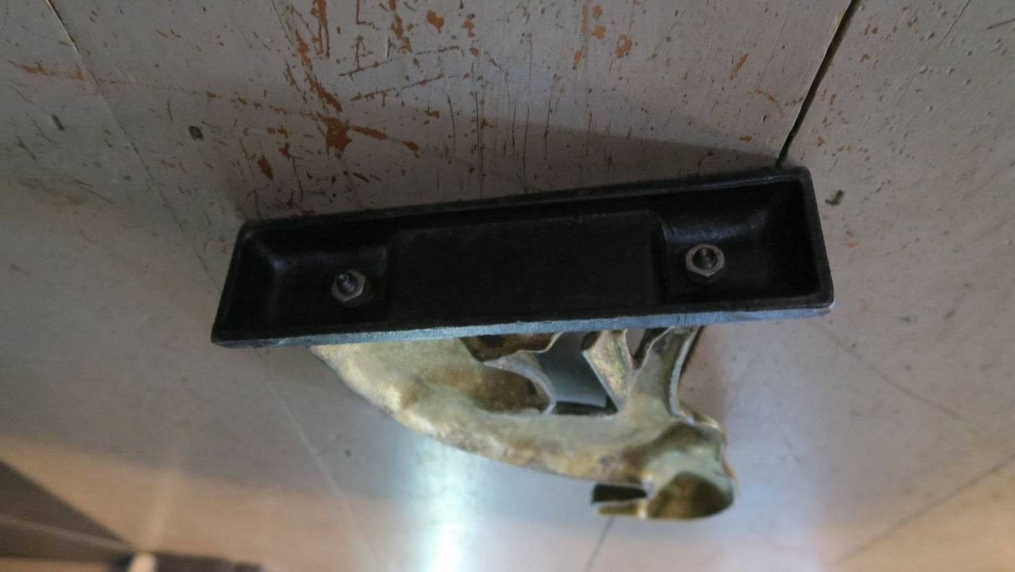 Victorian Brass and Iron Door Stop, circa 1880