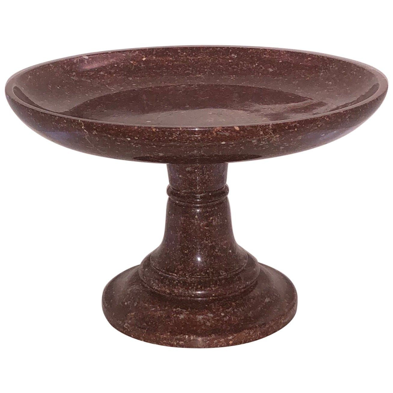 Swedish Porphyry Tazza, 19th Century