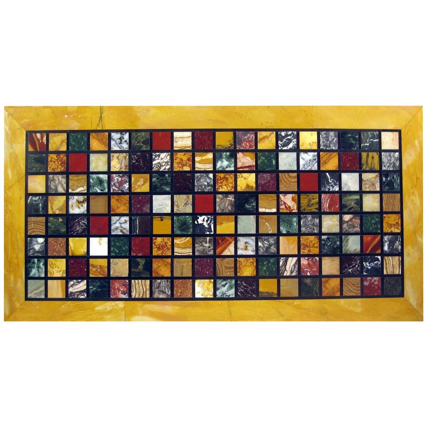 Italian Pietre Dure Rectangular Marble Top, Early 19th Century