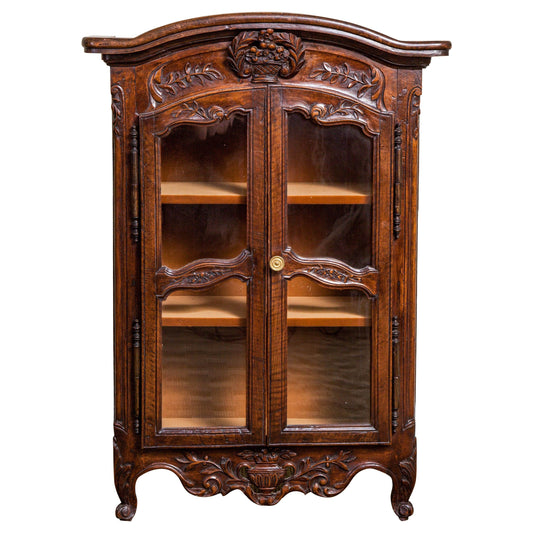 Miniature Louis XV Style Walnut Armoire, 19th Century