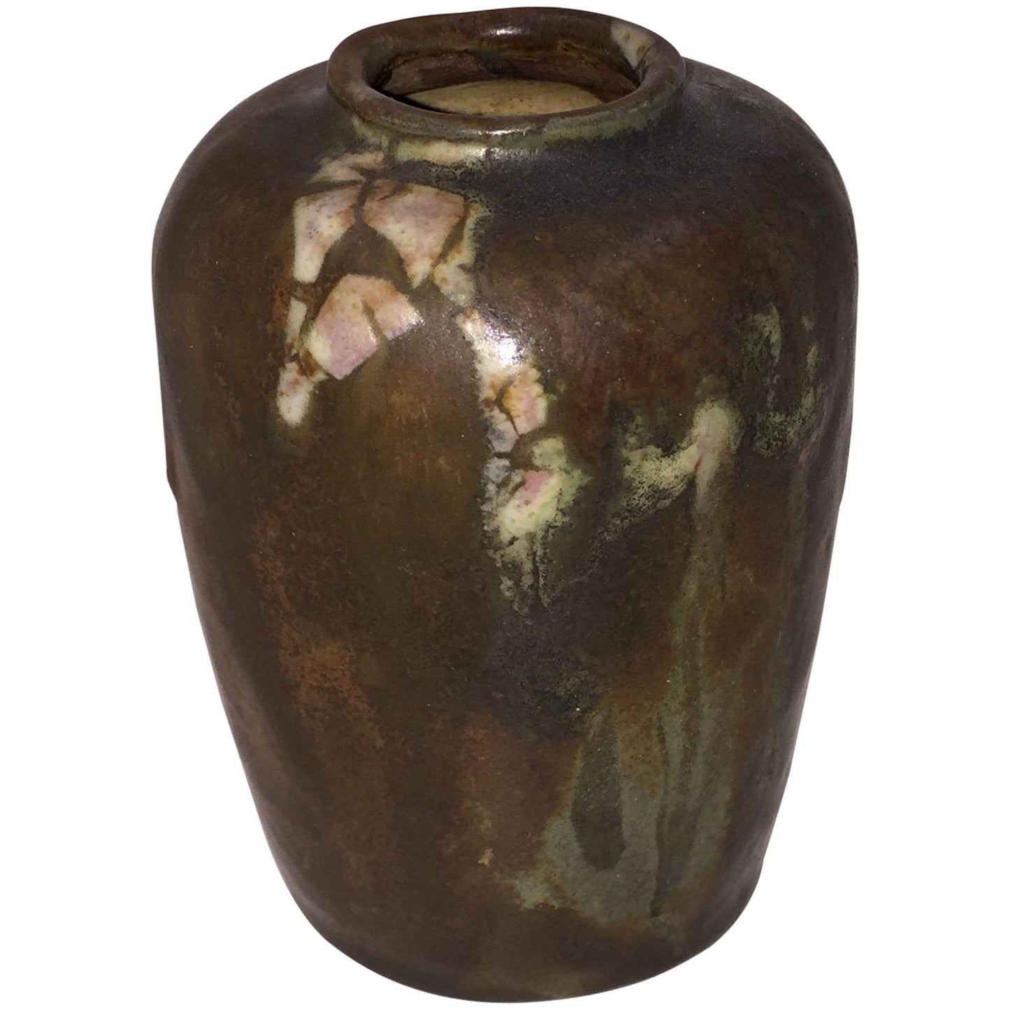 Georges Hoentschel Brown Stoneware Vase, circa 1900