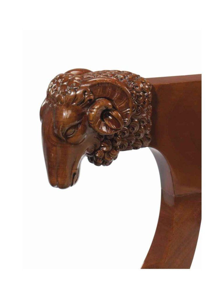 Empire Mahogany Fauteuil de Bureau, Early 19th Century
