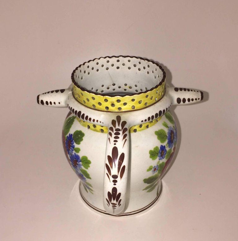 George IV Painted Puzzle Jug, Dated 1823 with Initials JA