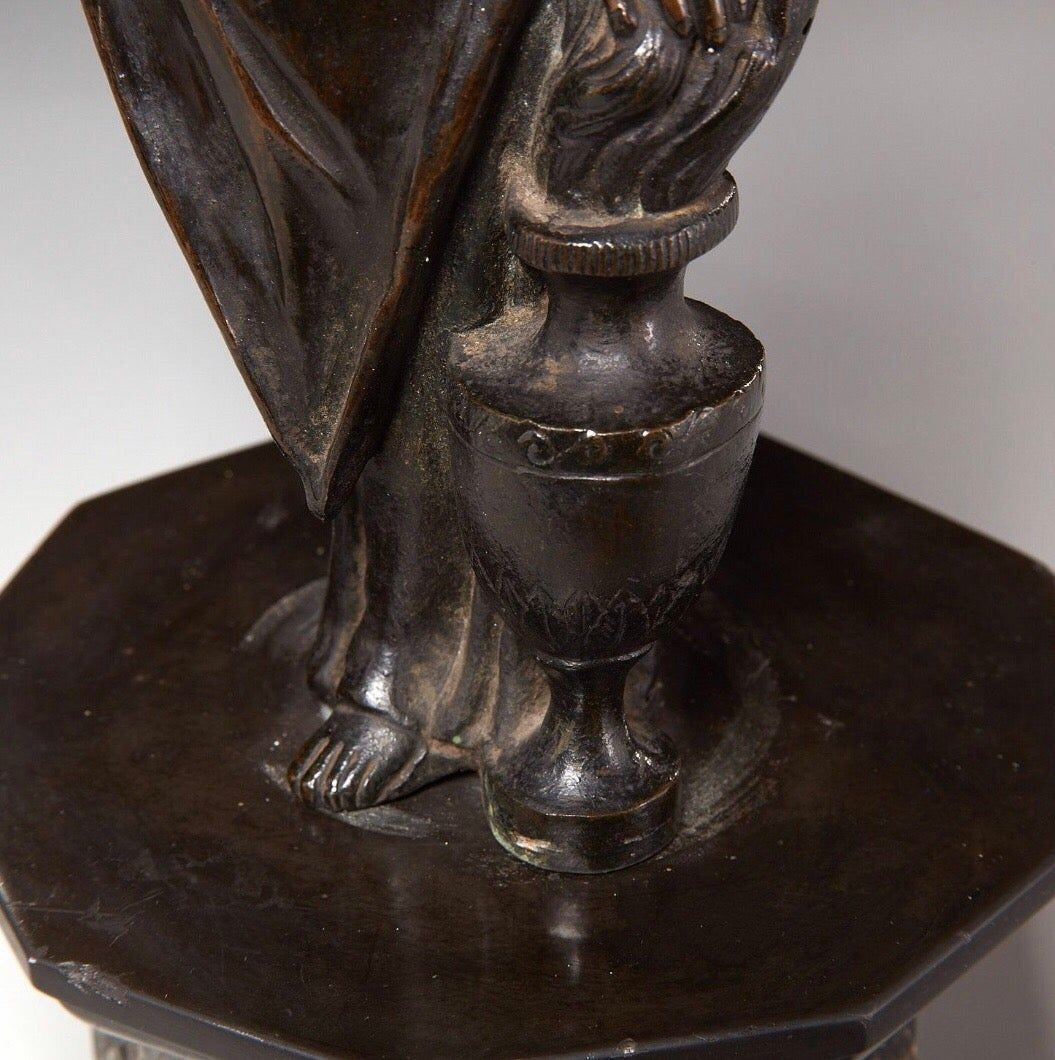 Continental Bronze Figure of Gagged Justice, 18th Century