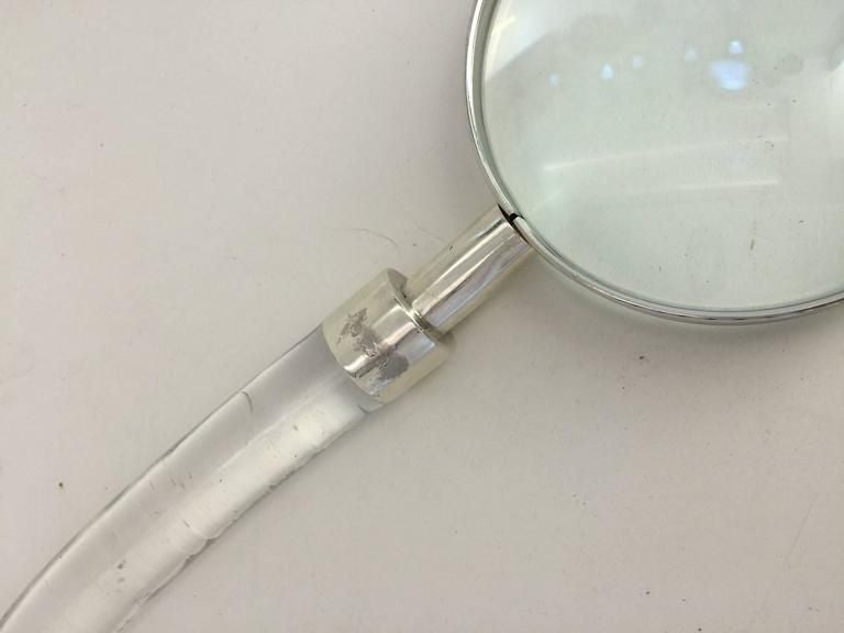 Edwardian Silver-Mounted Magnifying Glass, Birmingham, 1901