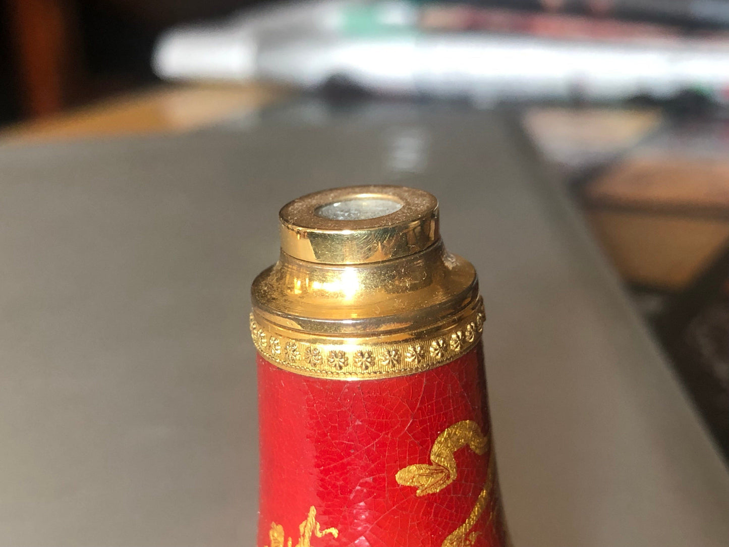 Empire Painted and Lacquered Spyglass, Early 19th Century