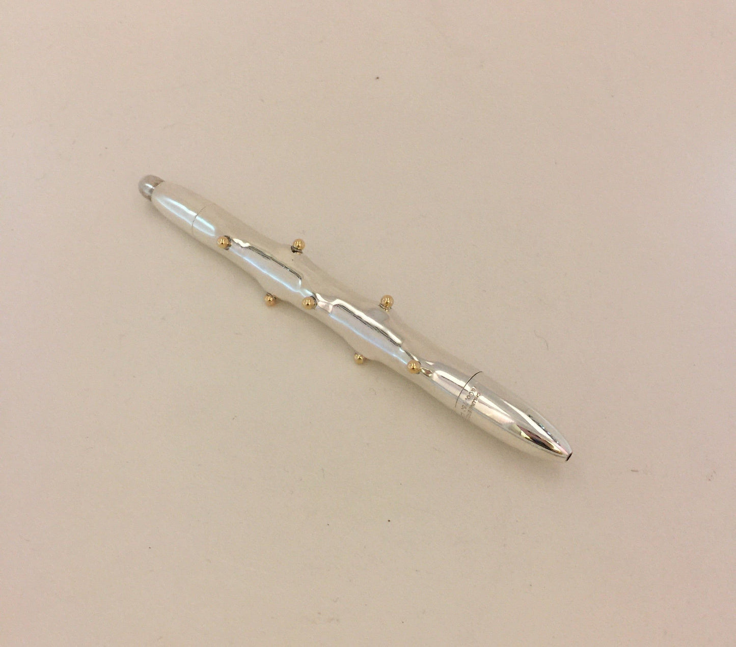 Tiffany Silver and Gold Schlumberger Pen, circa 1960
