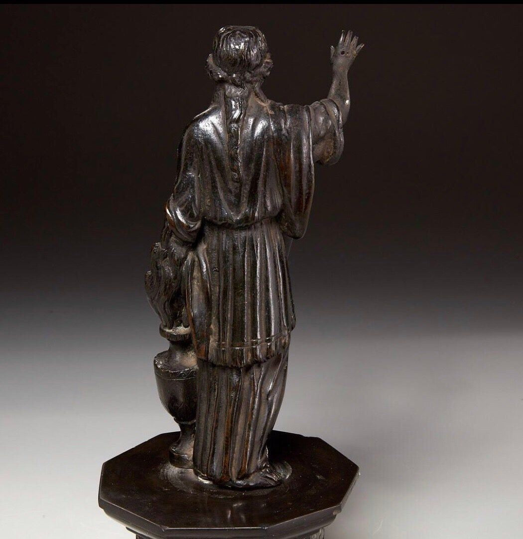 Continental Bronze Figure of Gagged Justice, 18th Century