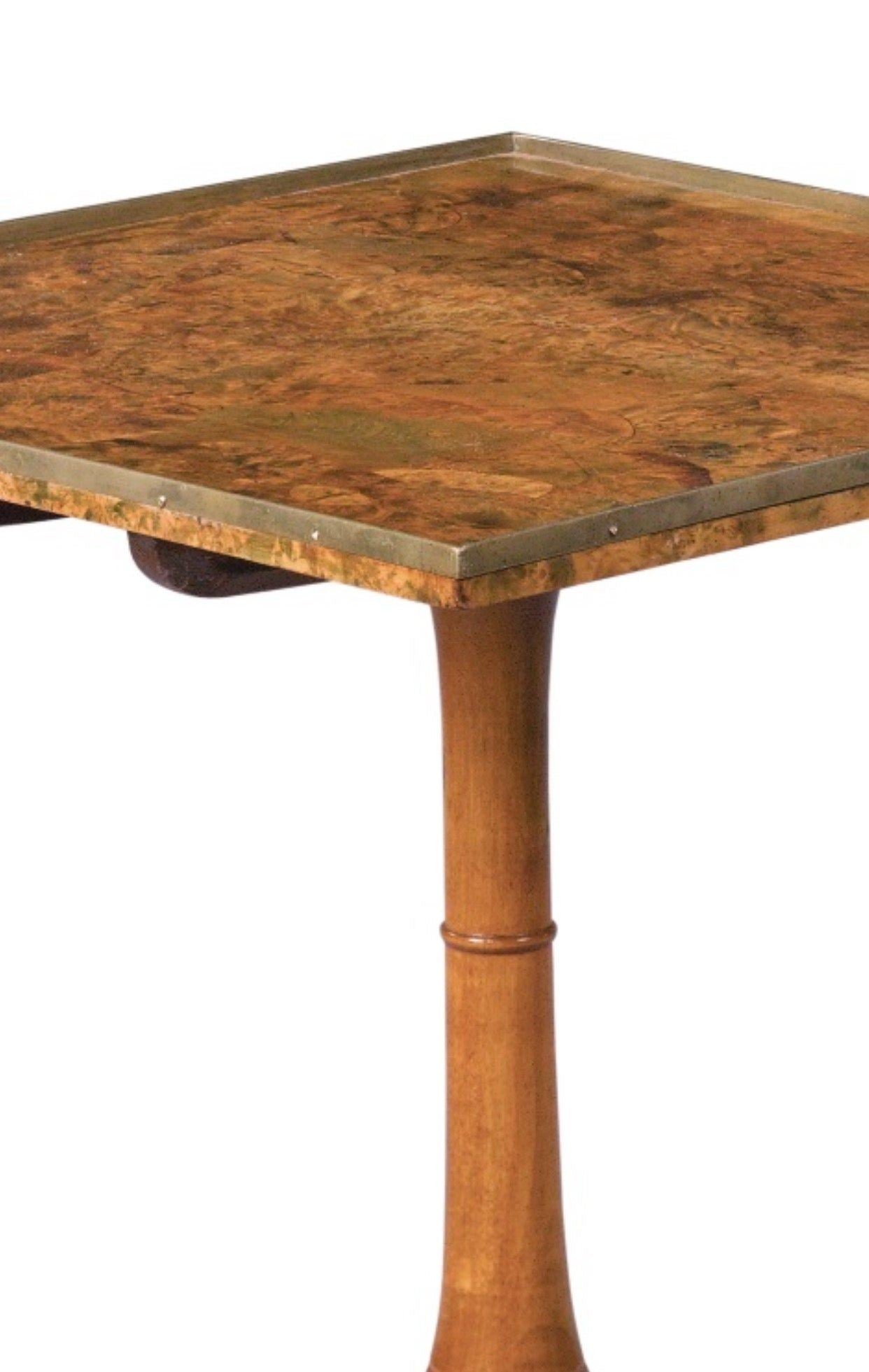 Swedish Burl Walnut Tilt-Top Table, Late 18th Century