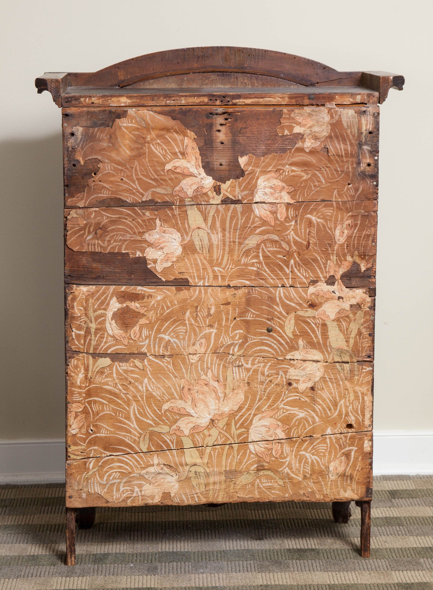 Miniature Louis XV Style Walnut Armoire, 19th Century