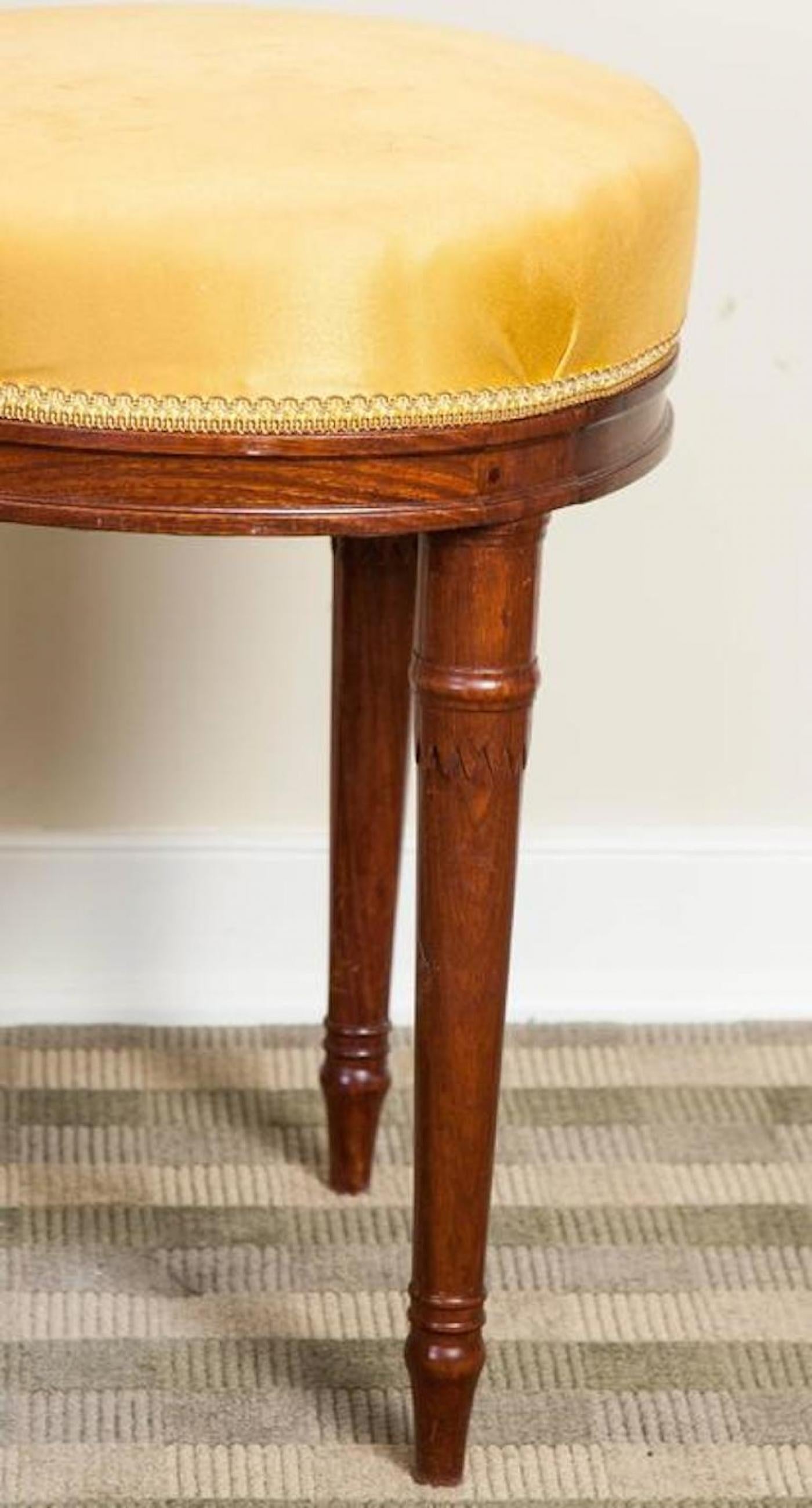 Set of Six Louis XVI Style Mahogany Side Chairs