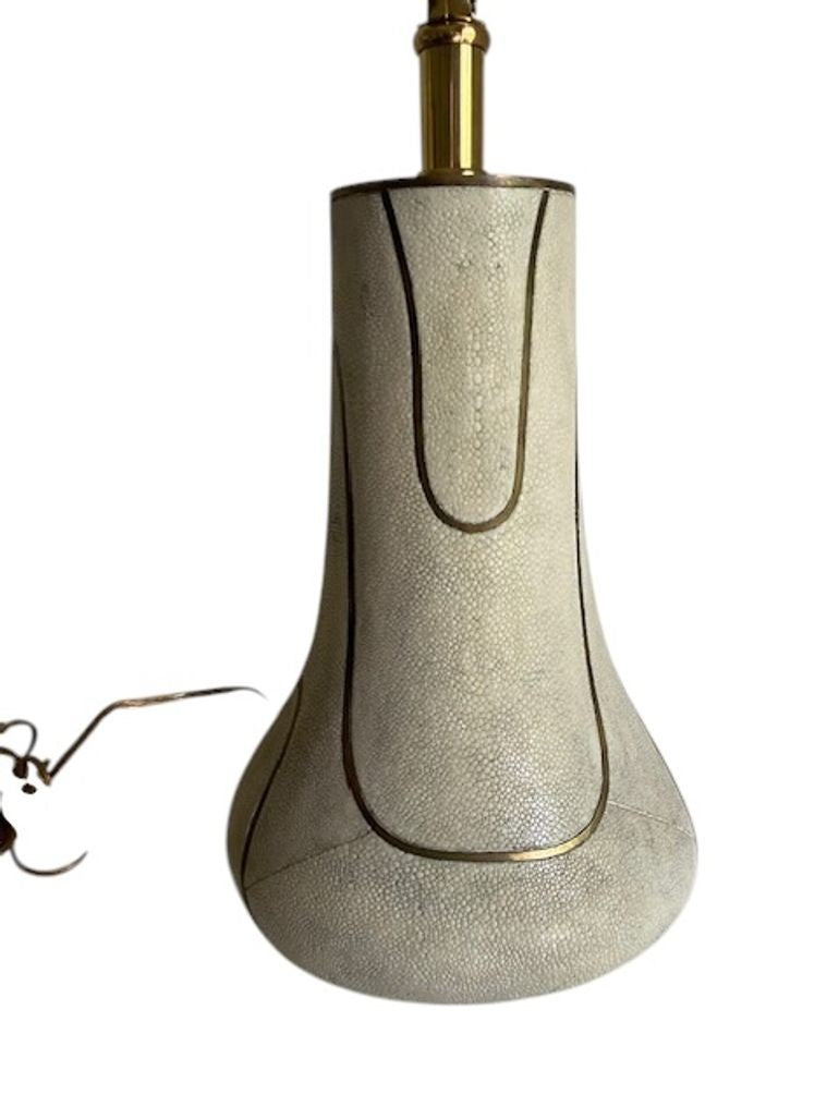 Organic Modern Shagreen Table Lamp, unsigned, in the manner of R&Y Augousti
