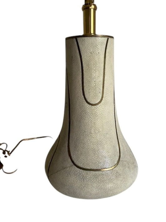 Organic Modern Shagreen Table Lamp, unsigned, in the manner of R&Y Augousti