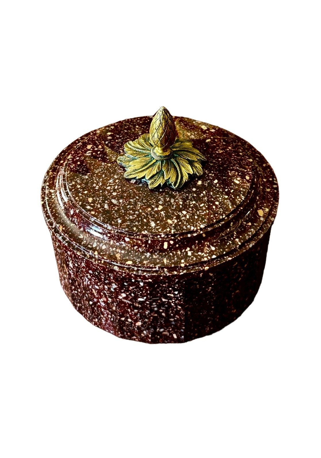 An Ormolu Mounted Swedish Porphyry Butter Tub, Early 19th Century