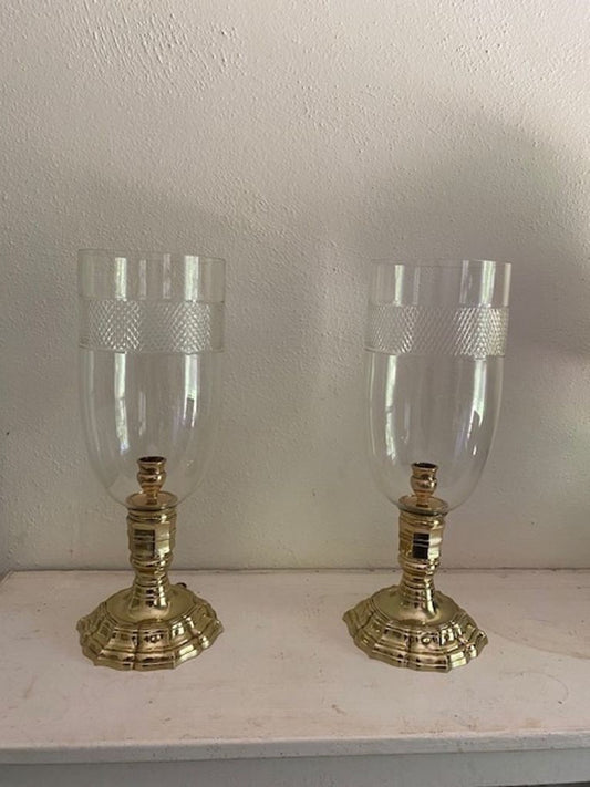 ﻿A PAIR OF FRENCH BRONZE PHOTOPHORES, Late 19th/Early 20th century