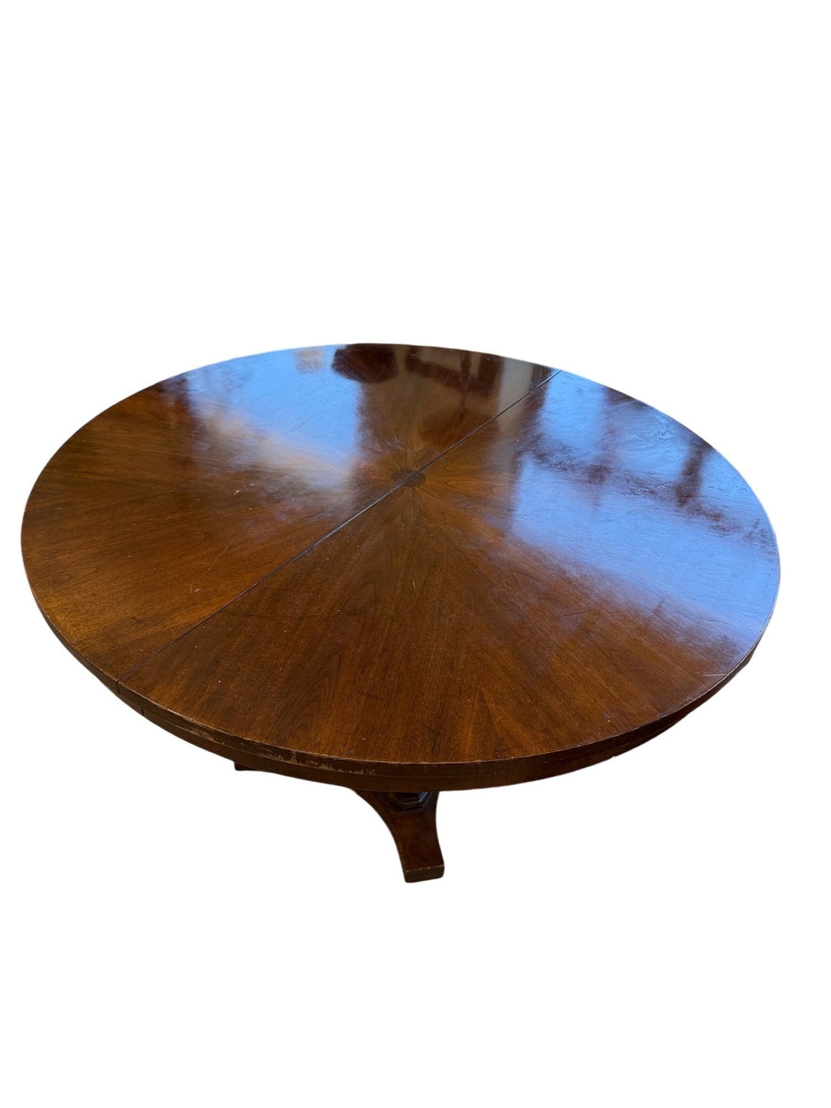 A Mahogany Biedermeier Style Dining Table, 20th Century