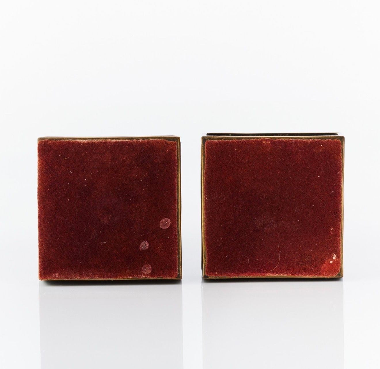 A Pair of Late Gustavian Faux Porphyry Reverse Glass Candesticks, late 19th Century