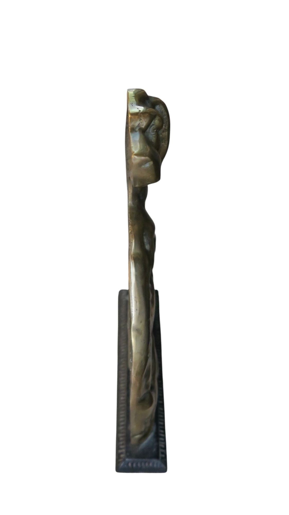 Victorian Brass and Iron Door Stop, circa 1880