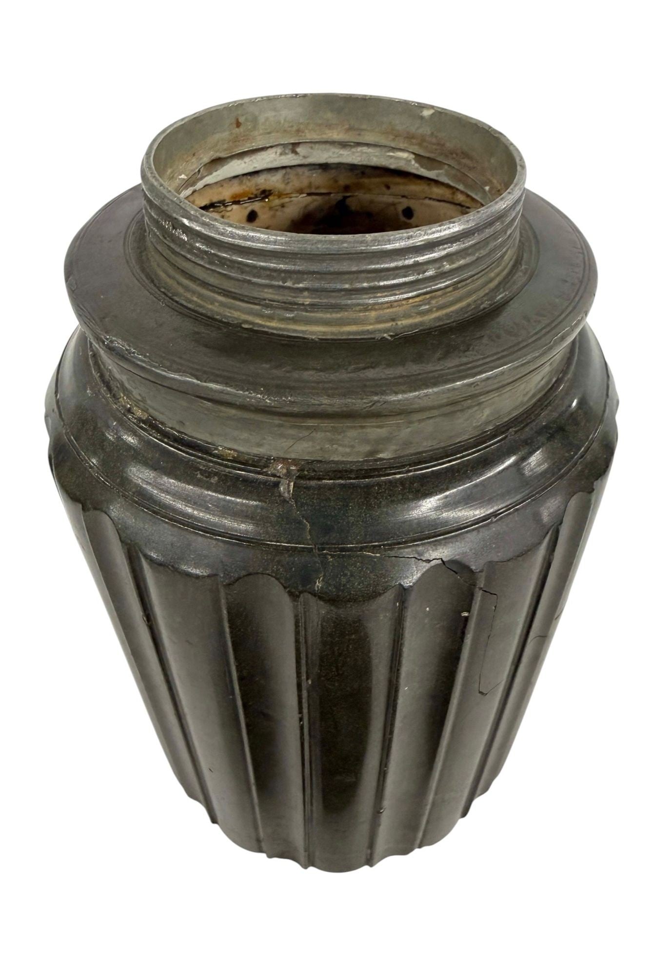 A German Serpentine Stone Covered Jar, late 17th Century, probably Nuremberg
