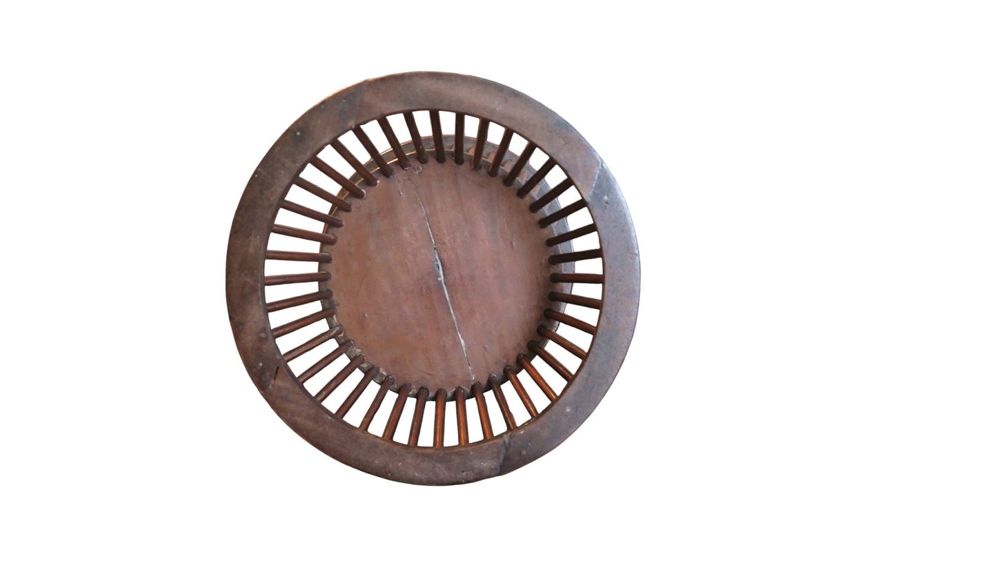 A George III Tapering Mahogany and Brass-lined Reeded Plate Bucket, Early 19th century