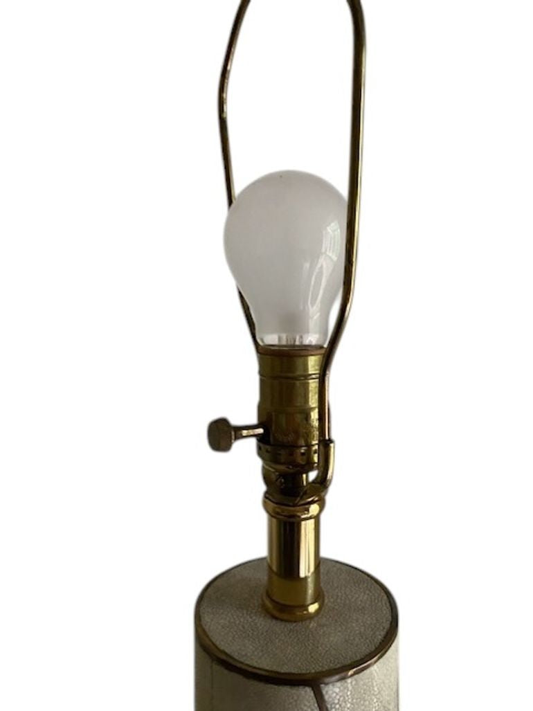 Organic Modern Shagreen Table Lamp, unsigned, in the manner of R&Y Augousti