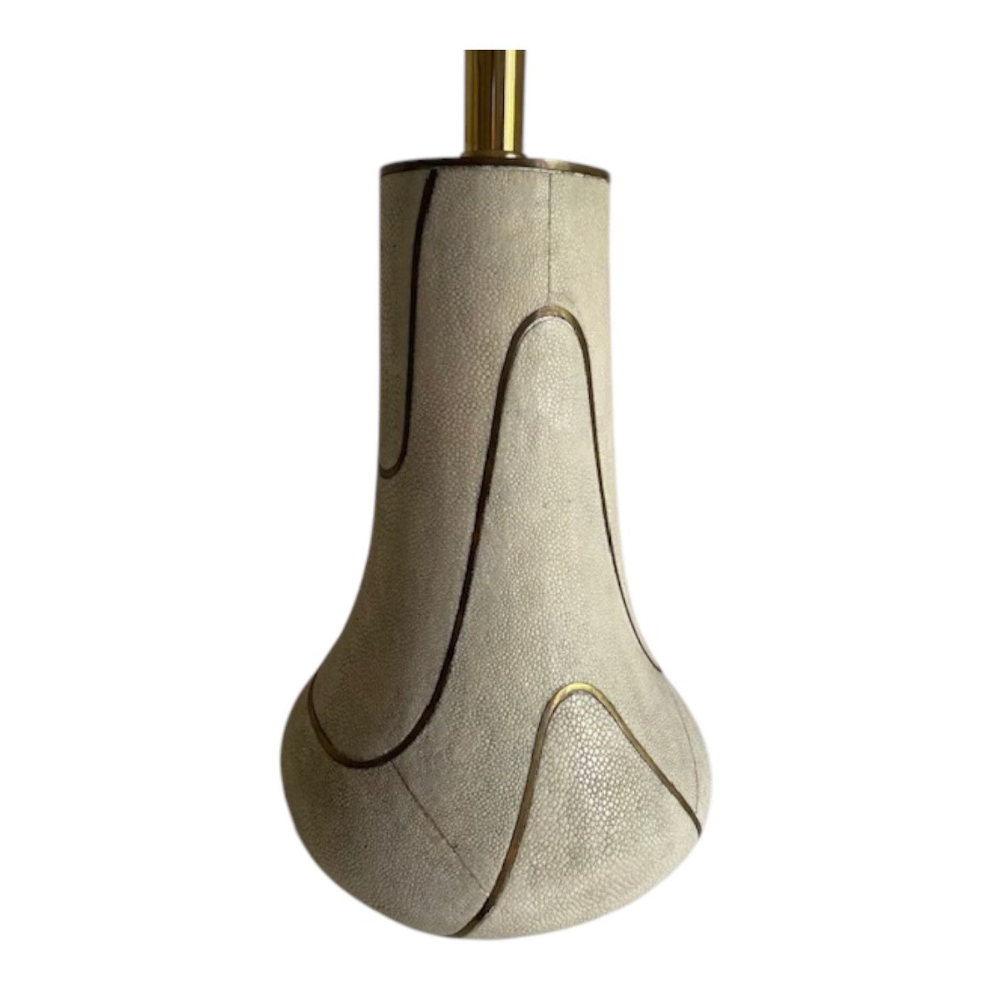 Organic Modern Shagreen Table Lamp, unsigned, in the manner of R&Y Augousti