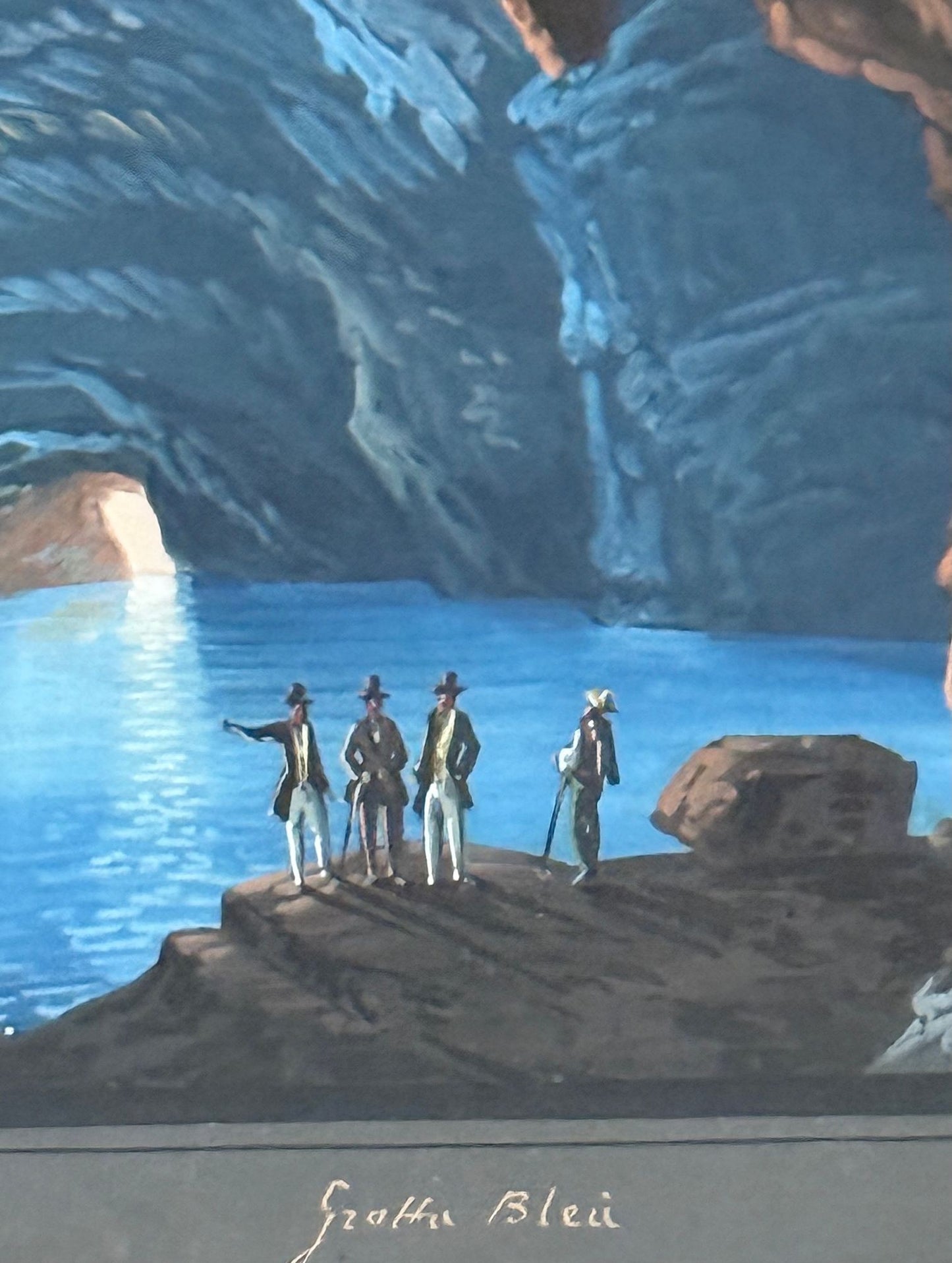 A Pair of Gouaches depicting the Blue Grotto