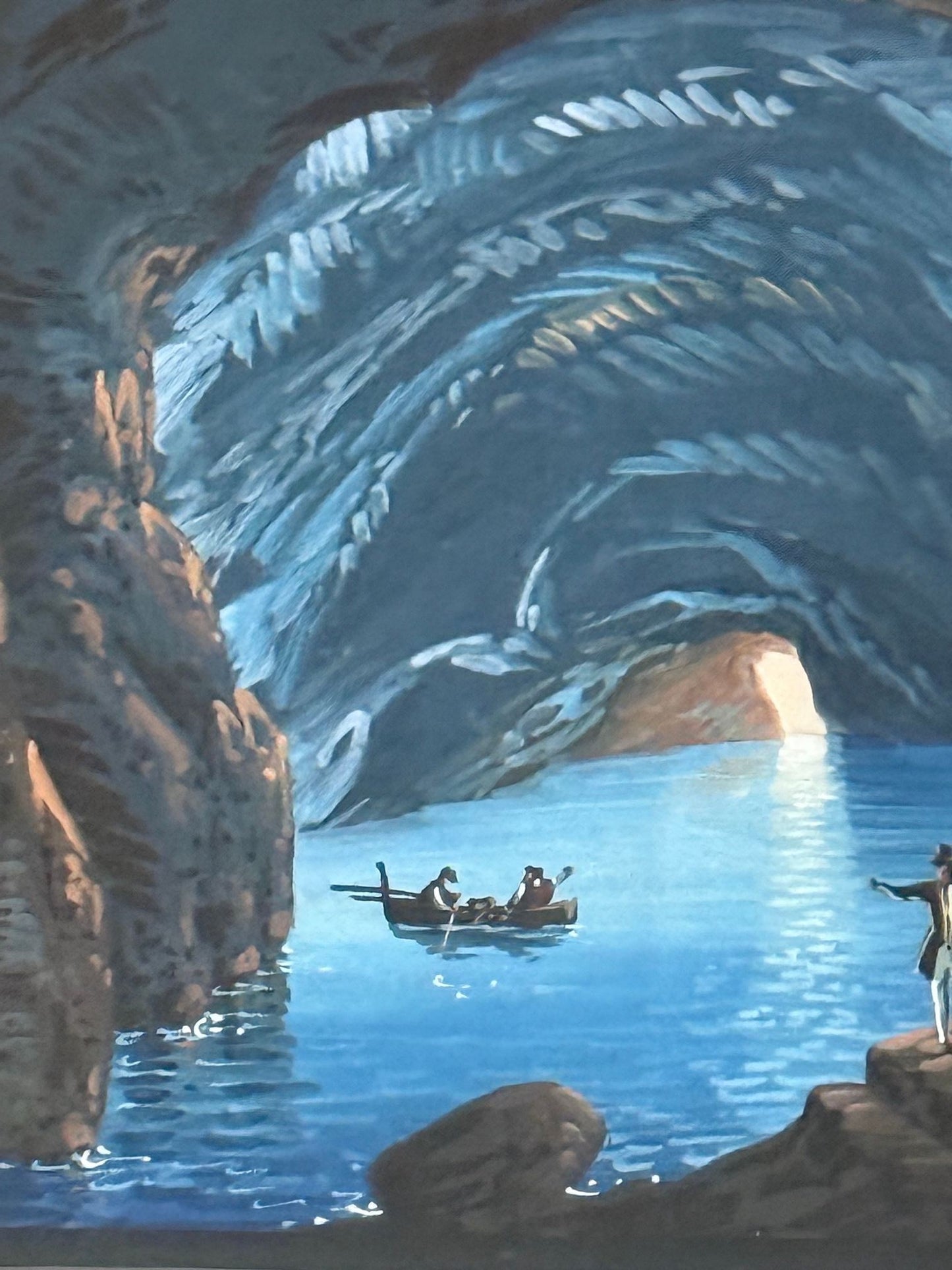 A Pair of Gouaches depicting the Blue Grotto