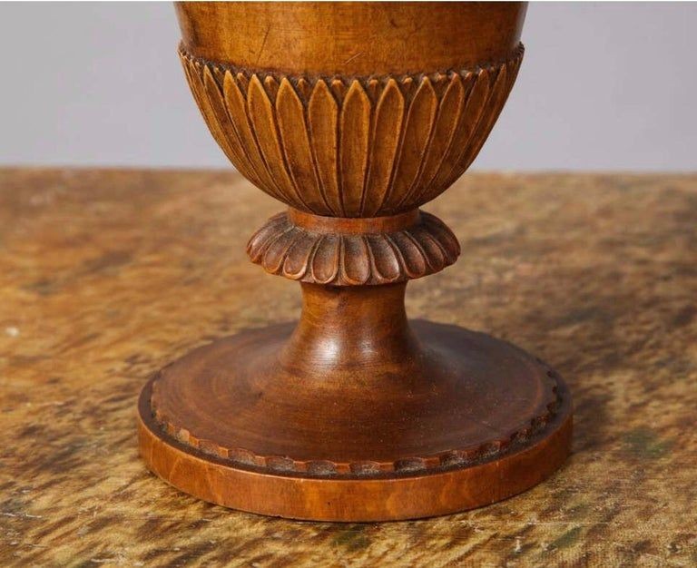 Empire Fruitwood Covered Vase, French, Early 19th Century