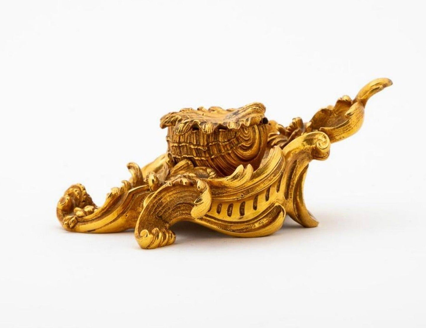 A Louis XV Style Ormolu Inkwell, Late 19/Early 20th Century