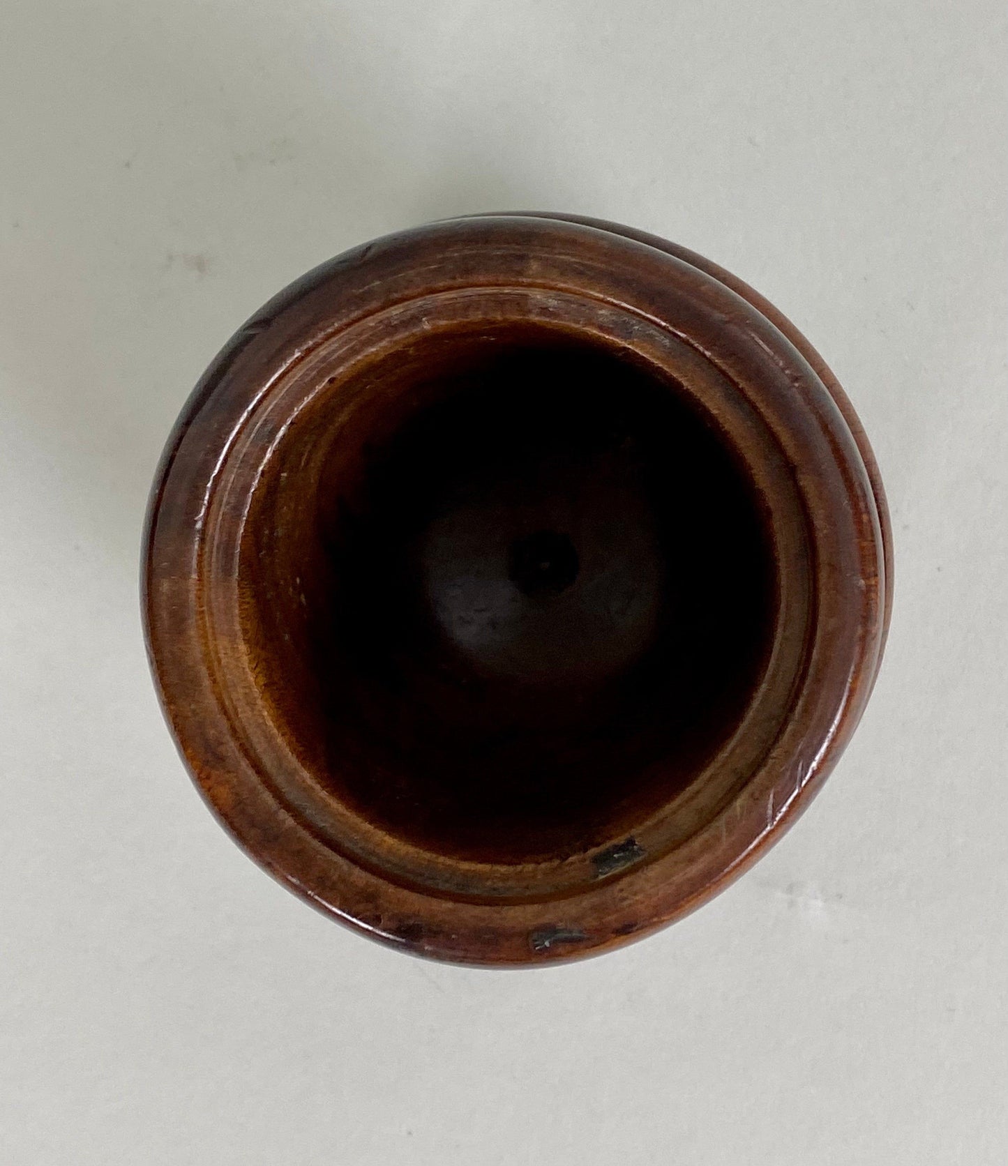 Treen Tobacco Jar and Cover, 20th Century