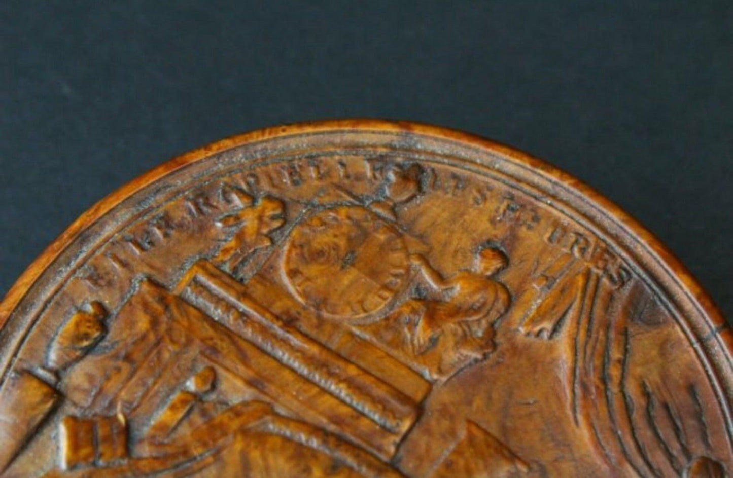 Empire French Pressed Wood Snuff Box, Early 19th Century