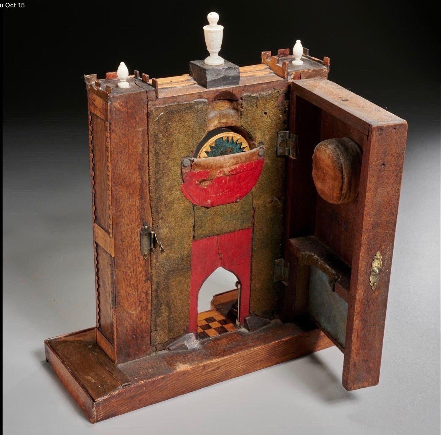 Gothic Revival Architectural Model for a Watchstand , English, circa 1830